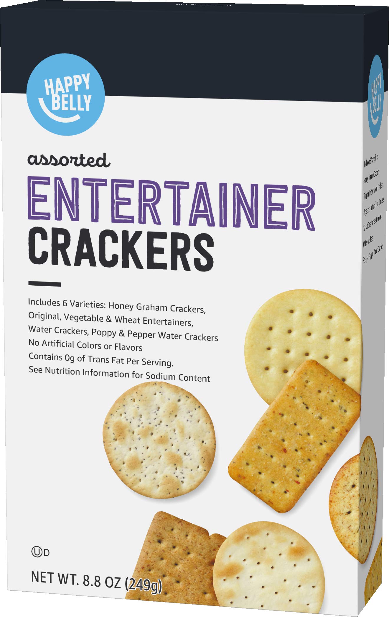 Happy Belly Entertainment Crackers Assorted Entertainer Snack for Party Guests 8.8oz (Pack of 1)
| Happy Belly Entertai