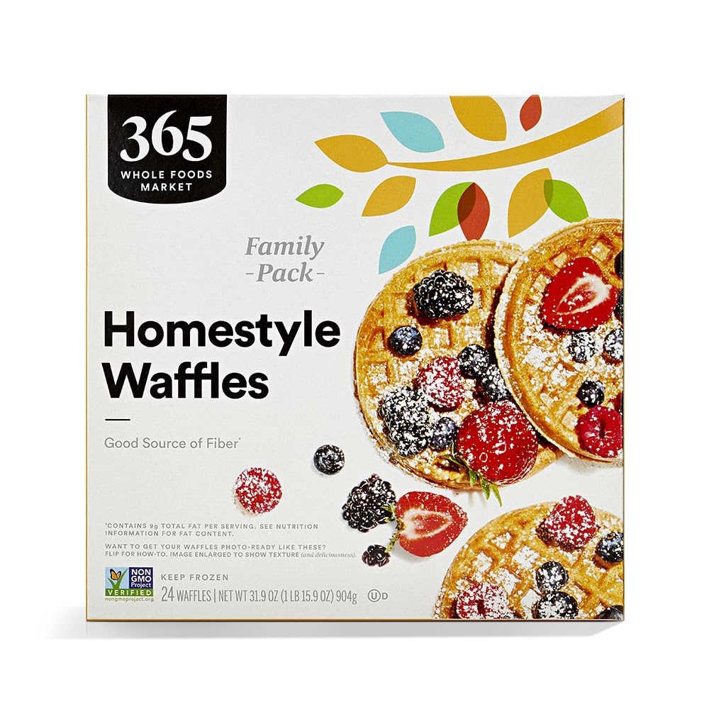 365 Everyday Value Homestyle Waffles Family Pack Froze for the Whole Family Enjoyable Breakfast