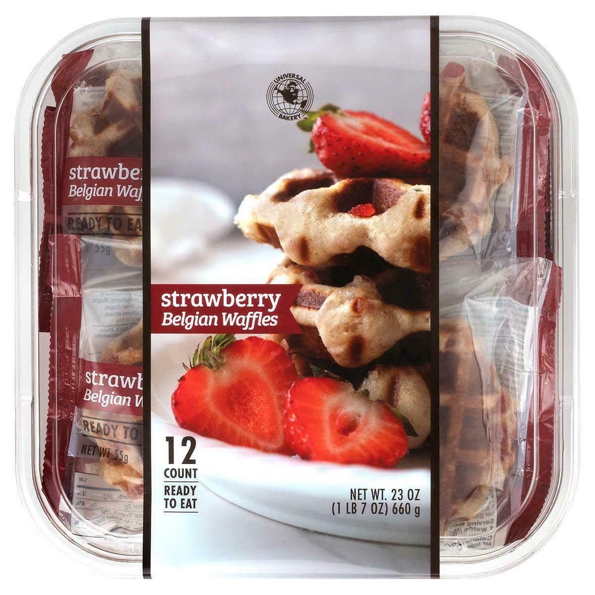 Universal Bakery Strawberry Belgian Waffles - Flavorful & Satisfying Breakfast for Family & Friends
| Universal Bakery