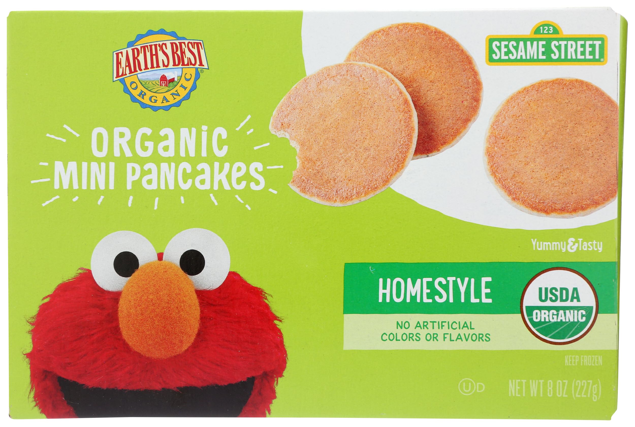 Earth's Best Organic Homestyle Mini Pancakes for Kids, Perfect for Breakfast, 8 oz Box USDA Organic  
Earth's Best Organ
