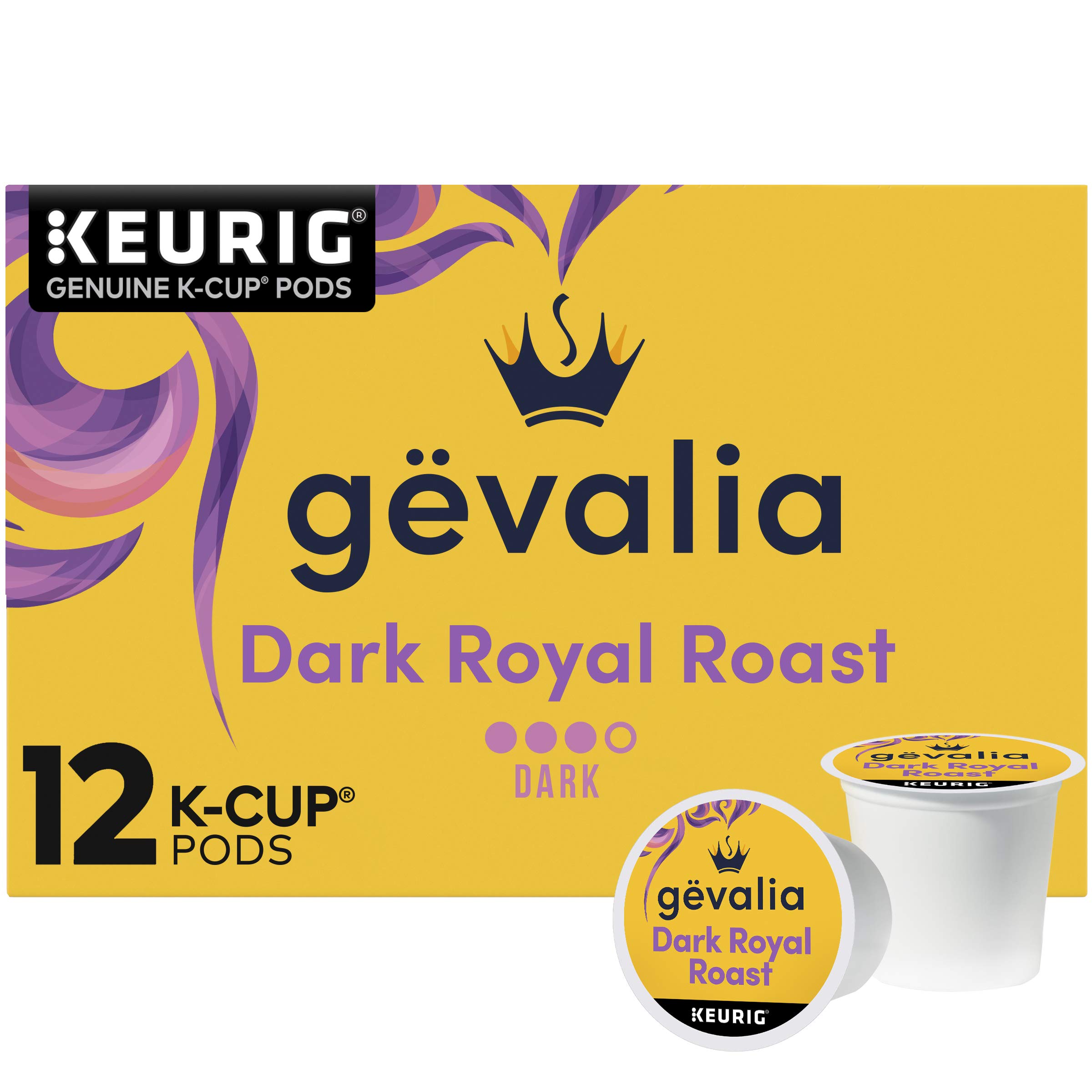 Gevalia Dark Royal Roast Dark Roast Keurig K-Cup Coffee Pods for Awakening YourMorning Routine
| Gevalia Dark Royal Roa