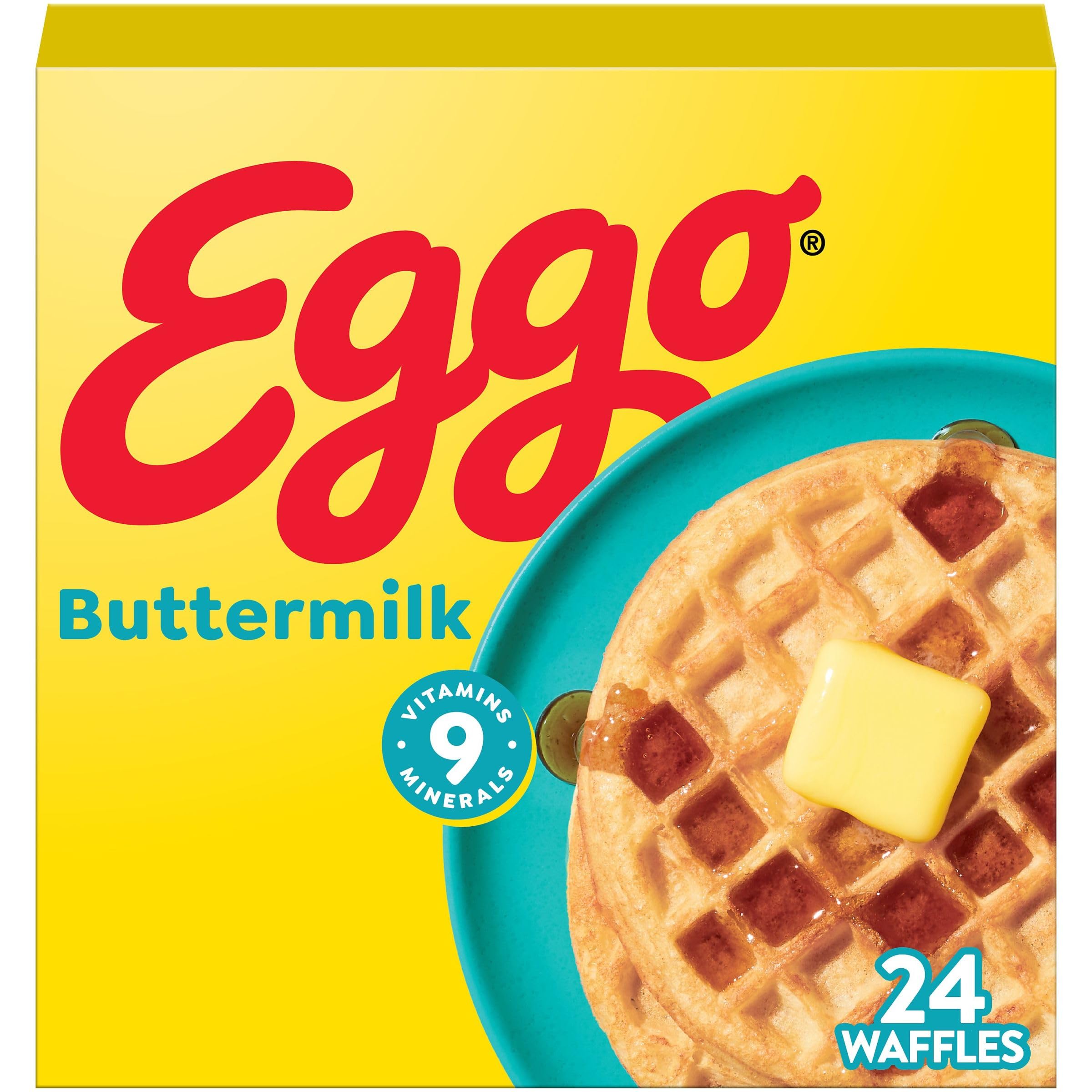 Eggo Buttermilk Frozen Waffles - Family Pack Breakfast Food, 29.6oz Box (24 Waffles)  
Eggo Buttermilk Frozen Waffles - 